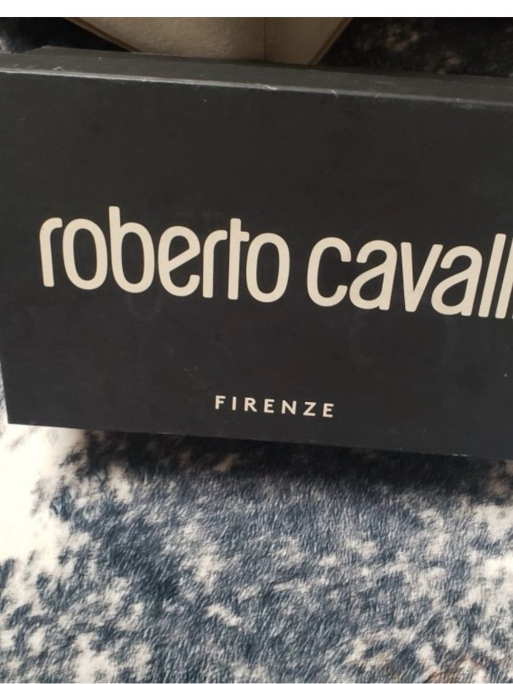 Roberto Cavalli Black Box with White Logo